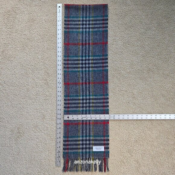 NWOT Merino Wool Scarf James Pringle Weavers Colorful Plaid - Picture 7 of 7